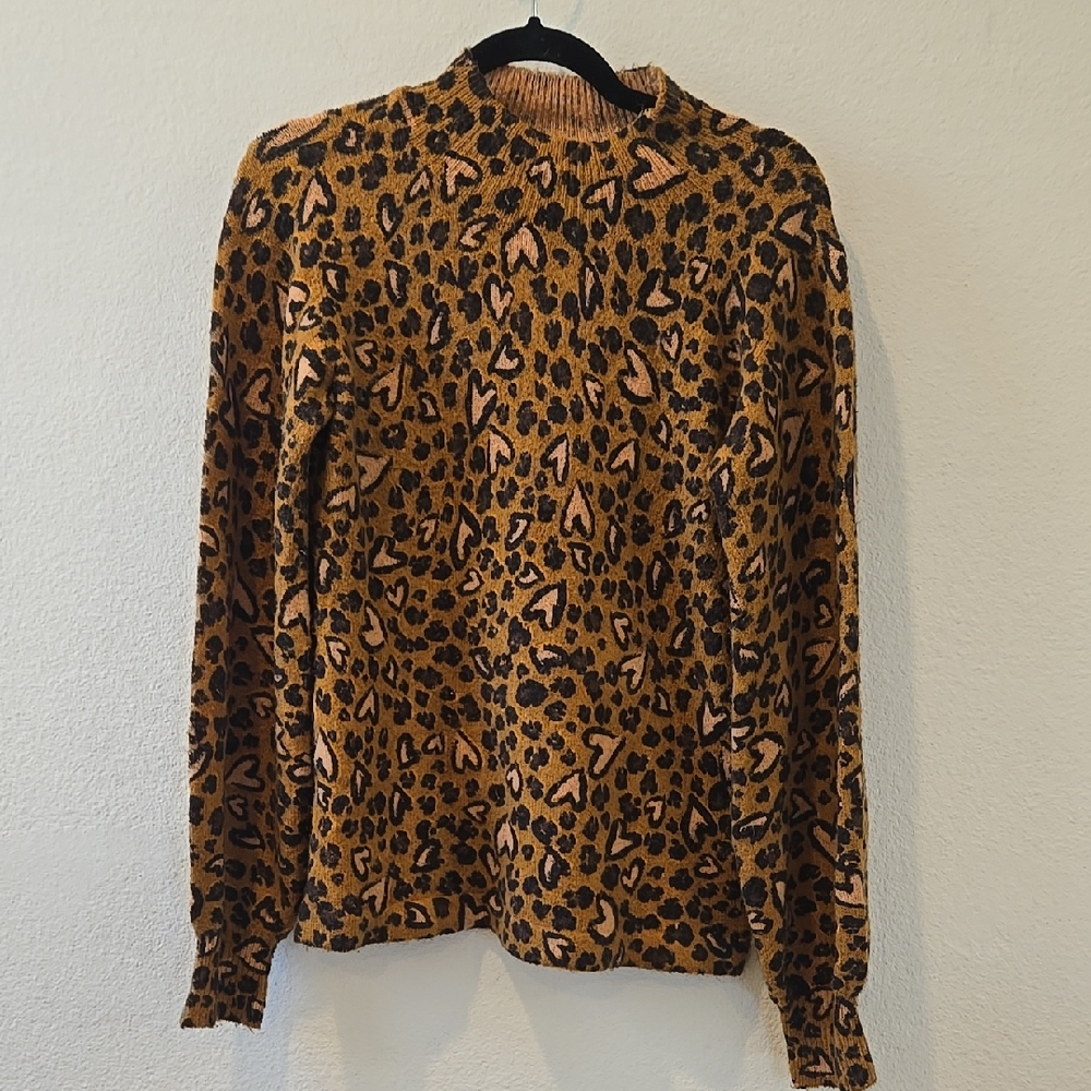 Karl Lagerfeld Animal Print sweater sz L